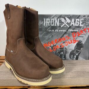 Iron Age Solidifier Comp Toe Work Boots Men’s Size 12  M Cushguard MetGuard